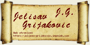 Jelisav Grijaković vizit kartica